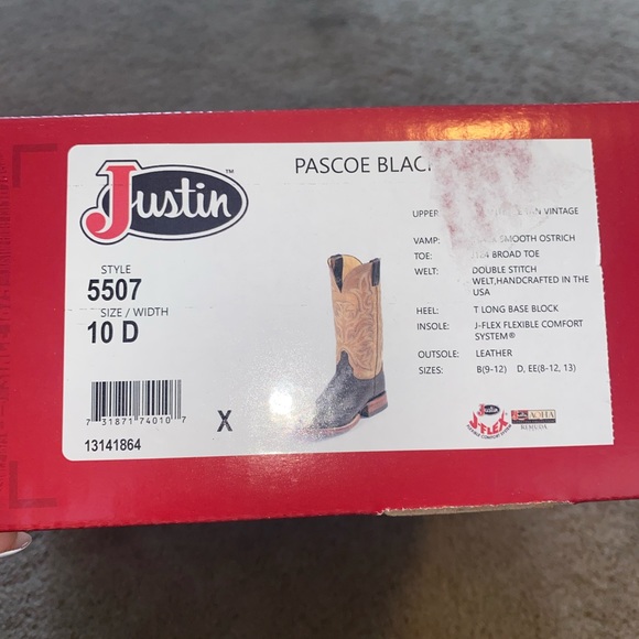 BRAND NEW smooth ostrich cowboy boots - Picture 3 of 5